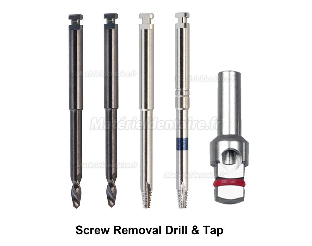 Kit complet d'extraction implants et vis implantaires MCT FSRK-02 - Extracteur de guide de forage Kit complet d'extraction implants et vis implantaires MCT FSRK-02 - Extracteur de guide de forage